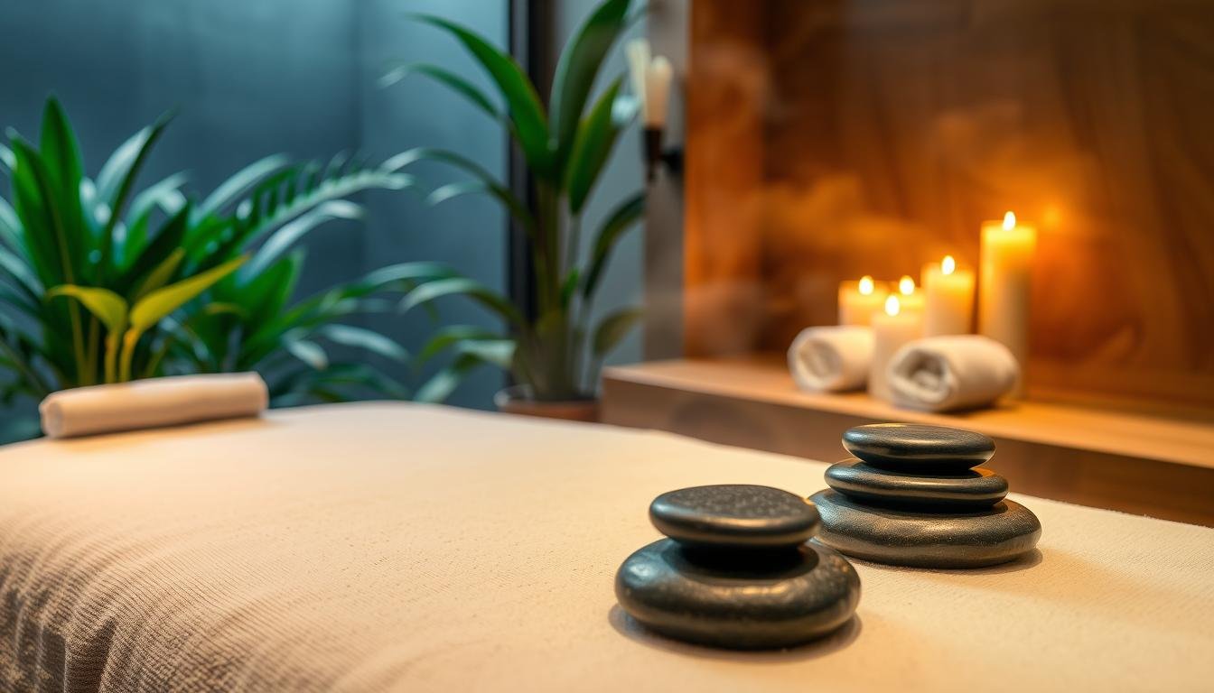 hot stone massage relaxation